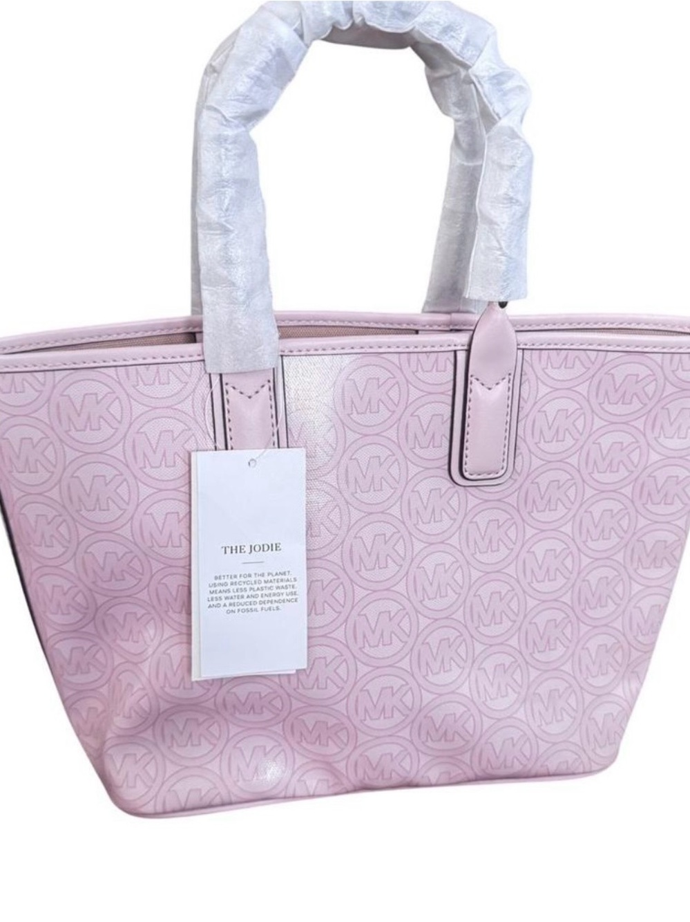 Michael Kors Pink Logo Tote Bag The Jodie - Picture 4 of 7